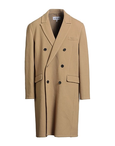 LOEWE Coat Sand 90% Wool, 10% Cashmere
