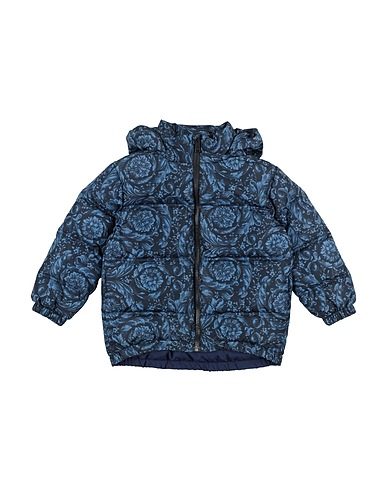 VERSACE YOUNG Shell jacket Midnight blue 100% Polyester