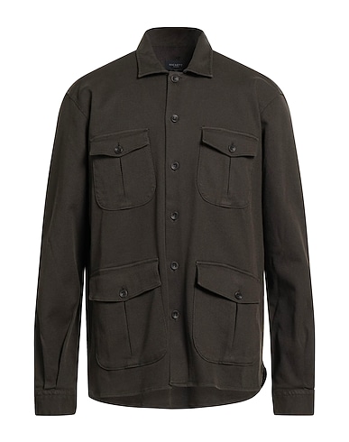 HACKETT Giubbotto Verde scuro 56% Cotone, 41% Lyocell, 3% Elastan