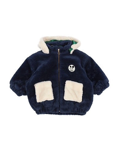 MINI RODINI Coat Navy blue 100% Polyester
