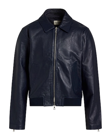 OFFICINE GÉNÉRALE Bomber Midnight blue 100% Lambskin