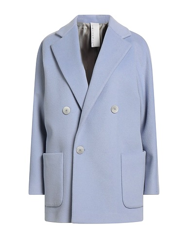 CHIARULLI Coat Sky blue 90% Virgin Wool, 10% Polyamide