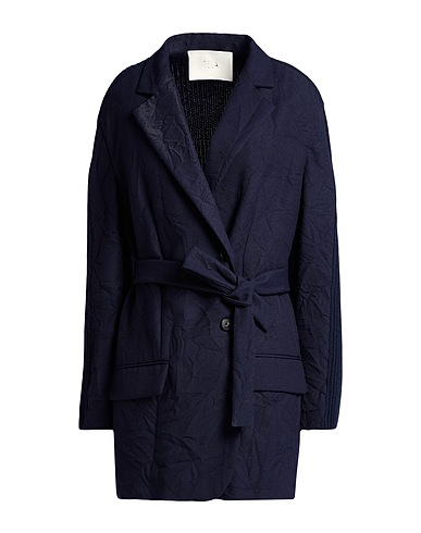 TELA Blouson BLU NOTTE 66% Polyester, 28% Viscose, 6% Polyamide, Cachemire, Laine mohair