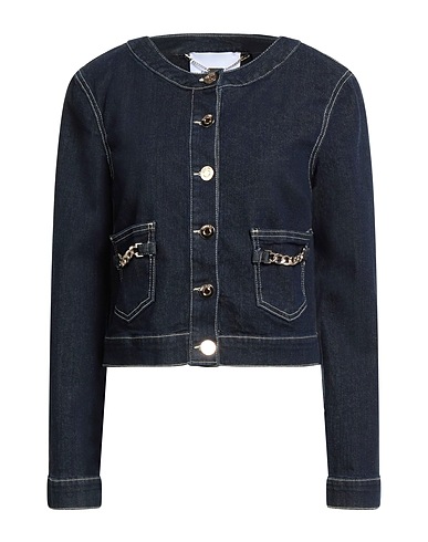 FRACOMINA Blouson en jean Bleu 99% Coton, 1% Élasthanne