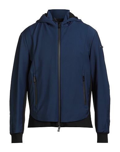 ADD Jacket Navy blue 50% Polyester, 50% Virgin Wool