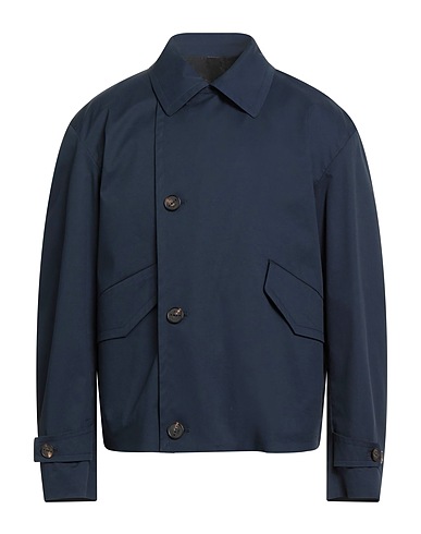 HEVÒ Jacket Navy blue 66% Cotton, 31% Nylon, 3% Elastane
