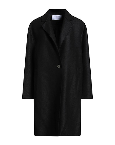 HARRIS WHARF LONDON Coat Black 100% Virgin Wool