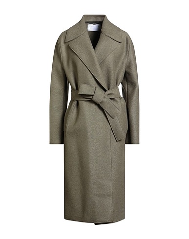 HARRIS WHARF LONDON Coat Military green 100% Virgin Wool