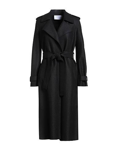 HARRIS WHARF LONDON Full-length jacket Black 100% Virgin Wool