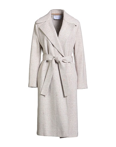 HARRIS WHARF LONDON Full-length jacket Off white 67% Wool, 16% Silk, 13% Cotton, 4% Viscose