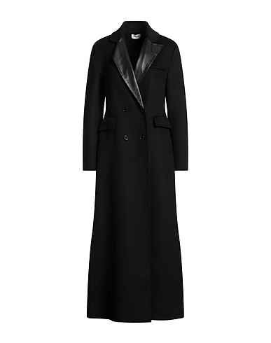 P.A.R.O.S.H. Coat Black 100% Lambskin, Wool