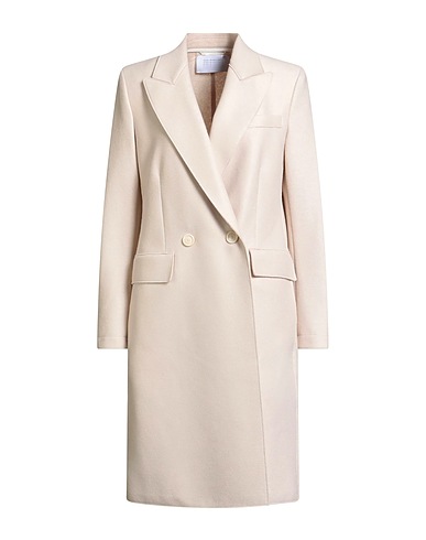 HARRIS WHARF LONDON Double breasted pea coat Beige 100% Virgin Wool