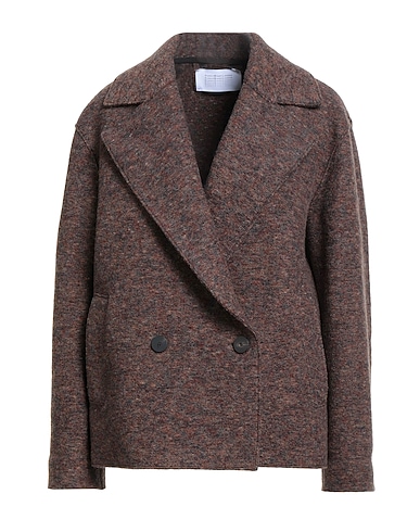 HARRIS WHARF LONDON Coat Chocolate brown 100% Wool
