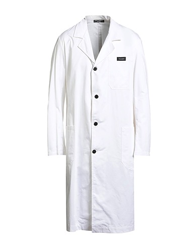 DOLCE&GABBANA Full-length jacket White 100% Cotton