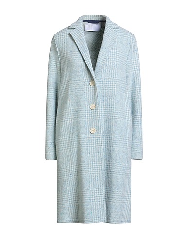 HARRIS WHARF LONDON Coat Sky blue 67% Wool, 16% Silk, 13% Cotton, 4% Viscose