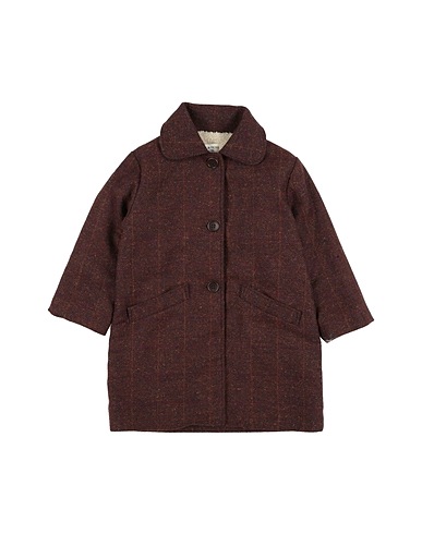 BABE & TESS Coat Brown 90% Polyester, 10% Wool