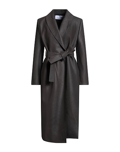 HARRIS WHARF LONDON Coat Charcoal 100% Virgin Wool