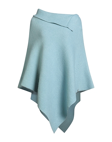 GRETHA Milano Cloak Sky blue 40% Viscose, 35% Polyester, 25% Wool