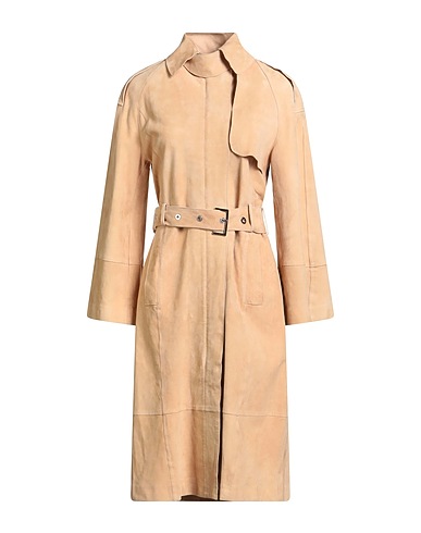 DONDUP Full-length jacket Beige 100% Lambskin