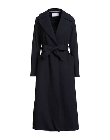 HARRIS WHARF LONDON Coat Midnight blue 100% Virgin Wool