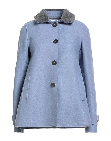 HARRIS WHARF LONDON Coat Sky blue 100% Virgin Wool