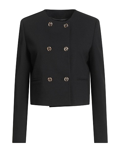 TWINSET Cabanjacke & Zweireiher Schwarz 68% Viskose, 27% Polyamid, 5% Elastan