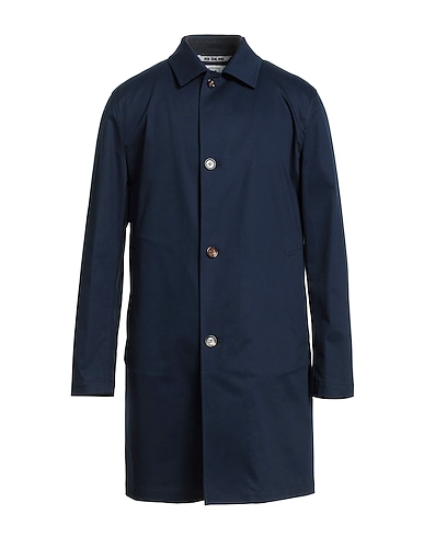 KIRED Full-length jacket Midnight blue 98% Cotton, 2% Elastane