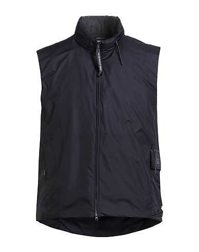 C.P. COMPANY Vest Midnight blue 100% Polyamide, Polyurethane resin