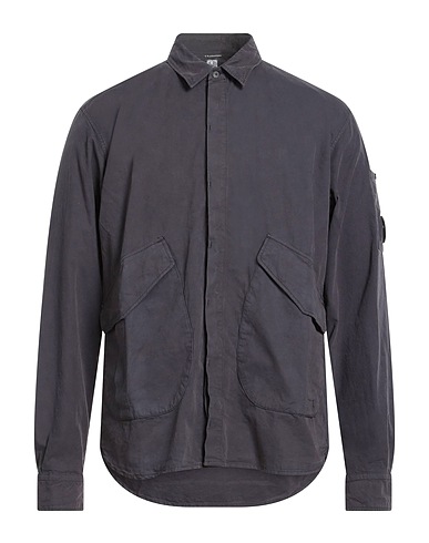 C.P. COMPANY Solid colour shirt Charcoal 100% Cotton