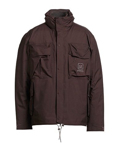 C.P. COMPANY Shell jacket Dark brown 100% Polyamide