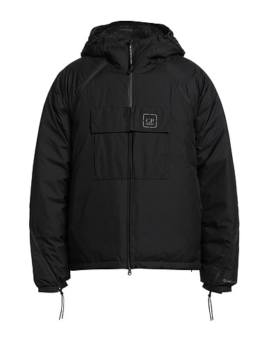 C.P. COMPANY Shell jacket Black 100% Polyamide, Polyurethane resin