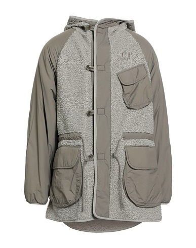 C.P. COMPANY Coat Taupe 100% Polyester, Polyamide