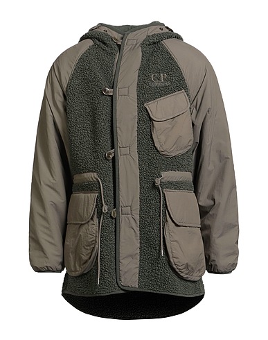 C.P. COMPANY Coat Khaki 100% Polyester, Polyamide