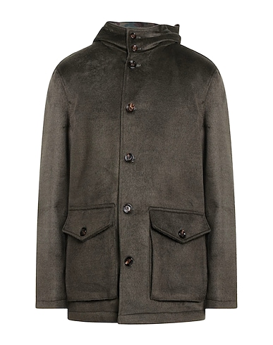 KIRED Coat Military green 52% Polyester, 44% Acrylic, 4% Wool, Polyurethane