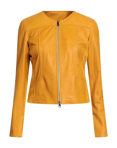 STREET LEATHERS Jacket Marigold 100% Leather, Viscose, Nylon, Elastane