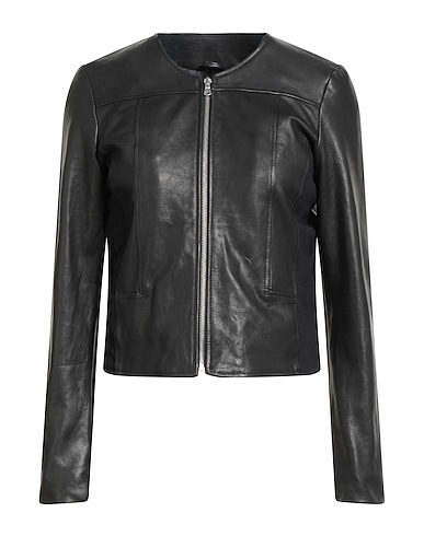 STREET LEATHERS Μπουφάν NERO 100% Δέρμα, Βισκόζη, Νάιλον, Ελαστάνη