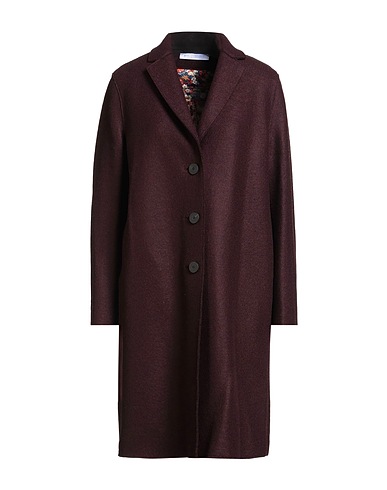 HARRIS WHARF LONDON Coat Plum 100% Virgin Wool