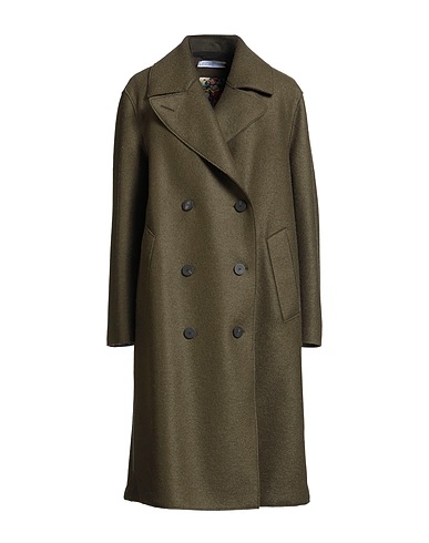 HARRIS WHARF LONDON Coat Military green 100% Virgin Wool