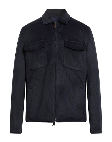KIRED Jacket Navy blue 52% Polyester, 44% Acrylic, 4% Wool