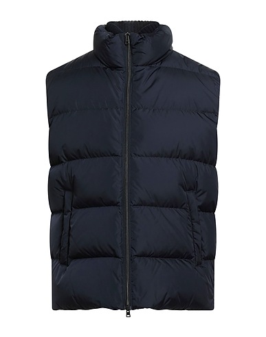 HERNO Gilet Midnight blue 100% Polyamide, Wool