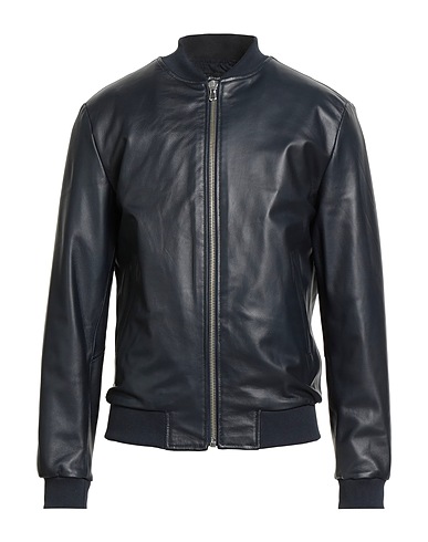 STREET LEATHERS Jacket BLU NOTTE 100% Leather