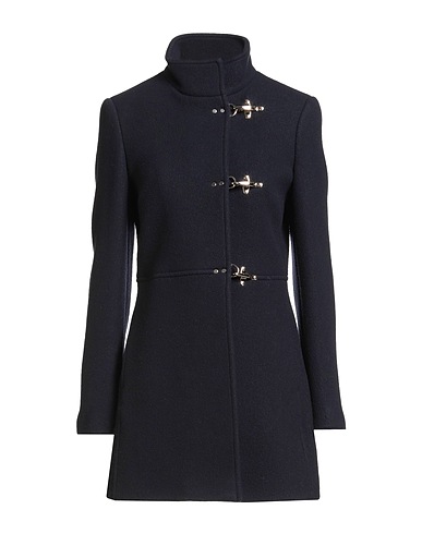 FAY Coat Midnight blue 70% Virgin Wool, 25% Polyamide, 5% Cashmere