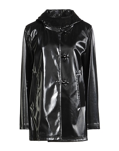 FAY Full-length jacket Black 80% Wool, 20% Polyamide, Polyurethane