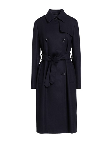 FAY Coat Midnight blue 80% Virgin Wool, 20% Polyamide