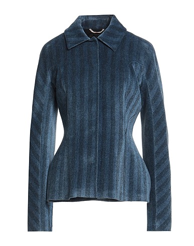 ROCHAS Jacket Slate blue 40% Viscose, 37% Virgin Wool, 22% Cotton, 1% Elastane