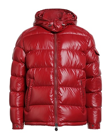 MONCLER Shell  jacket Burgundy 100% Polyamide