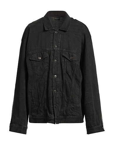 BALENCIAGA Denim jacket Black 100% Cotton