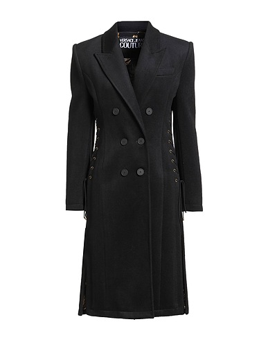 VERSACE JEANS COUTURE Coat Black 100% Polyester