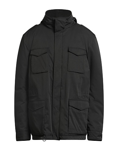 HERNO COATS & JACKETS Black 100% Polyester