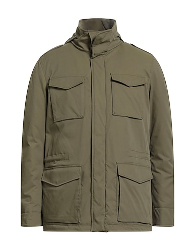 HERNO Shell  jacket Military green 100% Polyester
